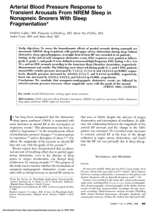 Arterial Blood Pressure Response to Transient Arousals