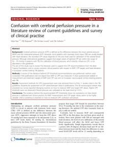 Confusion with cerebral perfusion pressure in a literature review of