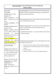 SCE Credits: 3 ECTS credits: Academic year: 2015