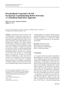 Decentralized Cooperative SLAM for Sparsely