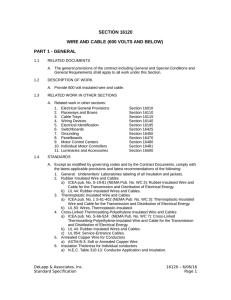 section 16120 wire and cable