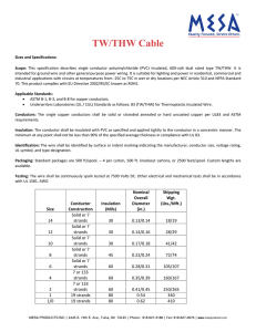 TW/THW Cable - Mesa Products