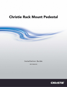 Christie Rack Mount Pedestal