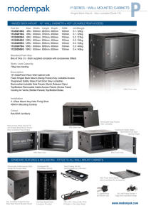 p series - wall mounted cabinets