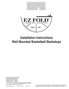 Installation Instructions Wall Mounted Basketball Backstops