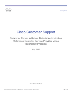 Cisco Customer Support