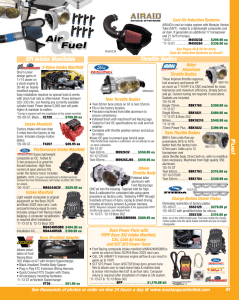 Fuel EFI Intake Manifolds Throttle Bodies