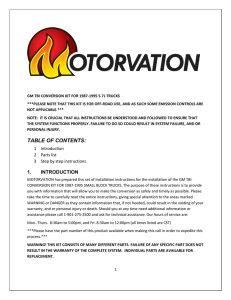 TABLE OF CONTENTS - motorvationefi.com