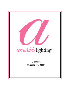 1 - Amerisis Lighting Corp.