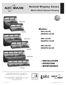 Heated Display Cases - Alto