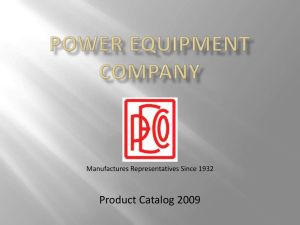 Product Catalog - Power Equipment Company