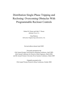 Distribution Single-Phase Tripping and Reclosing: Overcoming