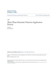 Three Phase Hermetic Protector Application Process - Purdue e-Pubs