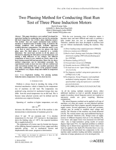 Two Phasing Method for Conducting Heat Run Test of Three Phase