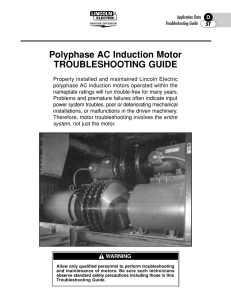 Polyphase AC Induction Motor TROUBLESHOOTING GUIDE