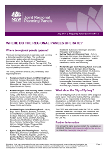 2. Where the regional panels operate