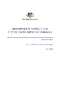 AUD-IRD central clearing mandate