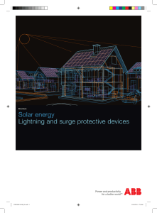 Solar energy Lightning and surge protective devices