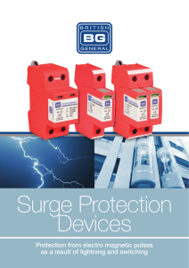 Surge Protection Devices Range Leaflet ()