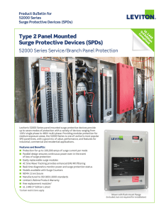 Type 2 Panel Mounted Surge Protective Devices (SPDs) - Kriz