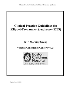 Clinical Practice Guidelines for Klippel