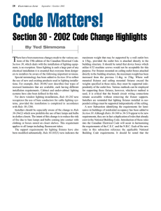 Section 30 - 2002 Code Change Highlights