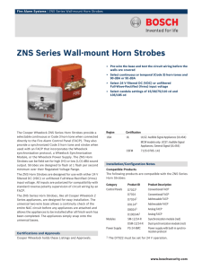 ZNS Series Wall‑mount Horn Strobes