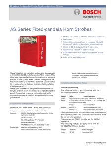 AS Series Fixed-candela Horn Strobes