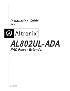 AL802UL-ADA NAC Power Extender
