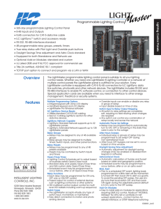 All catalog 2007 - Intelligent Lighting Controls