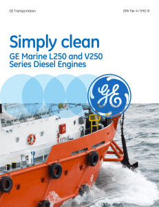 GE Marine L250 and V250 Series Diesel Engines