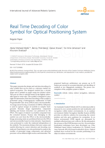 Real Time Decoding of Color Symbol for Optical Positioning