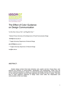 The Effect of Color Guidance on Design