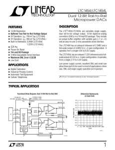 LTC1454/LTC1454L - Dual 12-Bit Rail-to-Rail