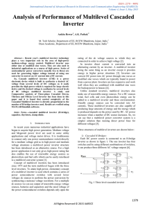 Analysis of Performance of Multilevel Cascaded Inverter