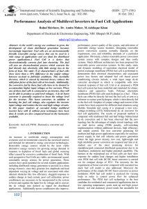 Performance Analysis of Multilevel Inverters in Fuel Cell Applications