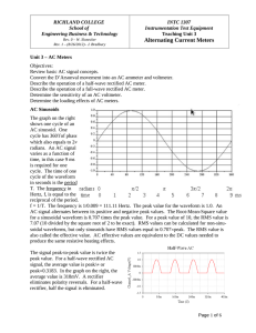 Unit 3 – AC Meters