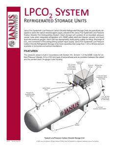 LPCO2 Refrigerated Storage Units