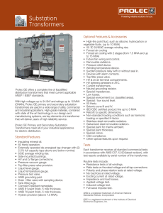Substation Transformers - GE Industrial Solutions