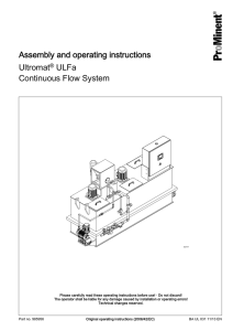 Ultromat® ULFa Continuous Flow System