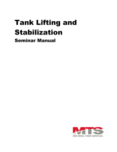 Tank Lifting and Stabilization - How To Lift and Move Above groung