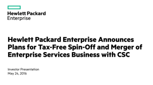 Presentation - Hewlett Packard Enterprise