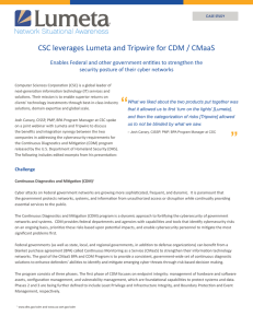 CSC leverages Lumeta and Tripwire for CDM / CMaaS