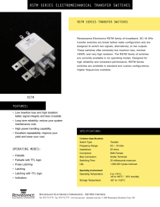 DC-18 GHz RSTM Series Electro Mechanical Transfer Switches