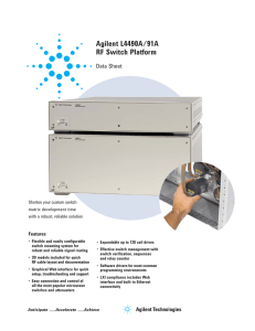 Agilent L4490A/91A RF Switch Platform