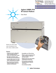 Agilent L4490A/91A RF Switch Platform