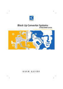 Block Up Converter Systems