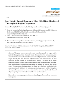 Low Velocity Impact Behavior of Glass Filled Fiber