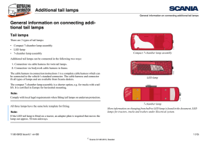 Additional tail lamps General information on connecting addi