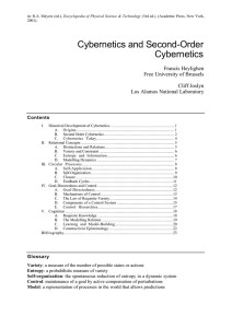 Cybernetics and Second-Order Cybernetics